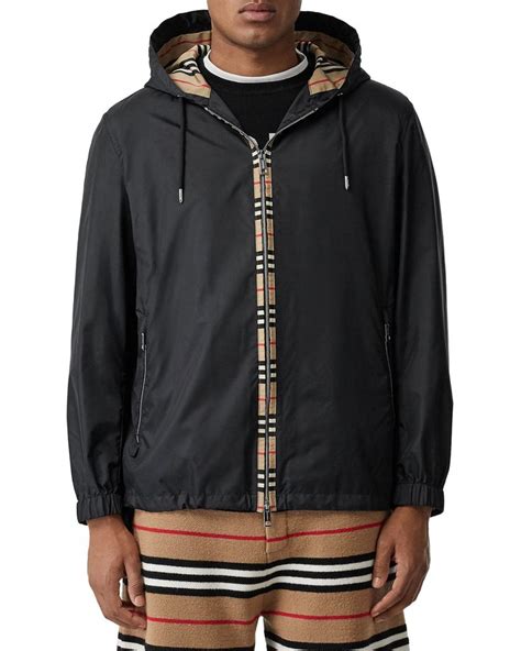 burberry burgundy jacket men|Burberry jacket men windbreaker.